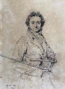 Jean-Auguste Dominique Ingres The Violinist Niccol oil painting artist